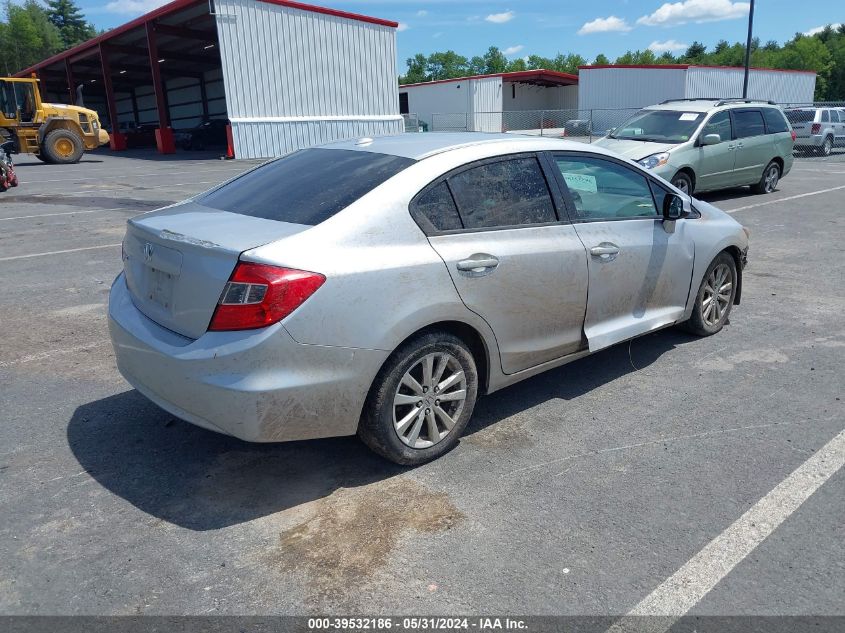 2012 Honda Civic Ex-L VIN: 19XFB2F98CE358951 Lot: 39532186