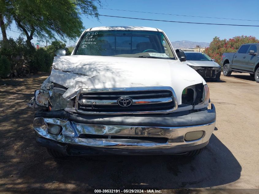 2000 Toyota Tundra Sr5 V8 VIN: 5TBRT3413YS050220 Lot: 39532191