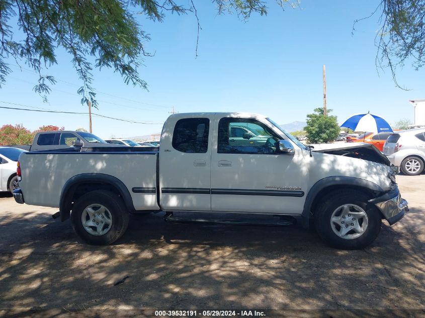 2000 Toyota Tundra Sr5 V8 VIN: 5TBRT3413YS050220 Lot: 39532191