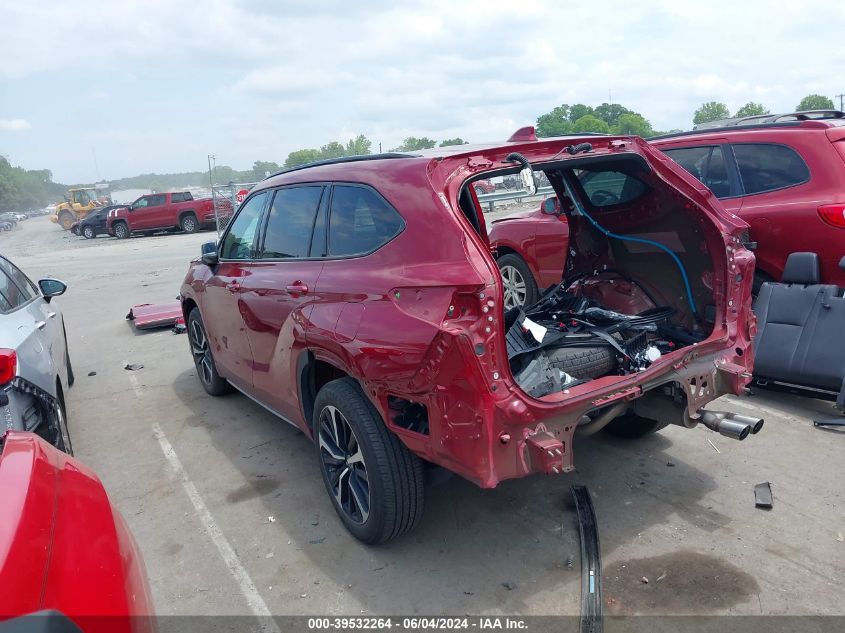 2022 Toyota Highlander Xse VIN: 5TDLZRAH5NS140738 Lot: 39532264