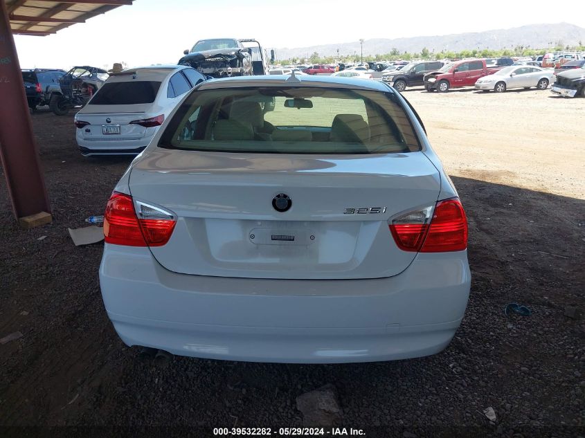 2006 BMW 325I VIN: WBAVB13596KX67904 Lot: 39532282