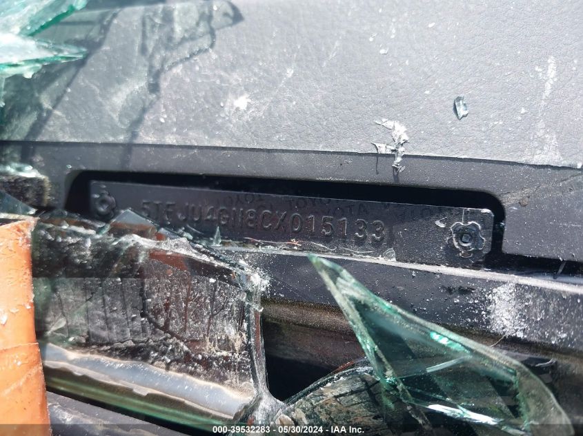 2012 Toyota Tacoma Prerunner V6 VIN: 5TFJU4GN8CX015133 Lot: 39532283