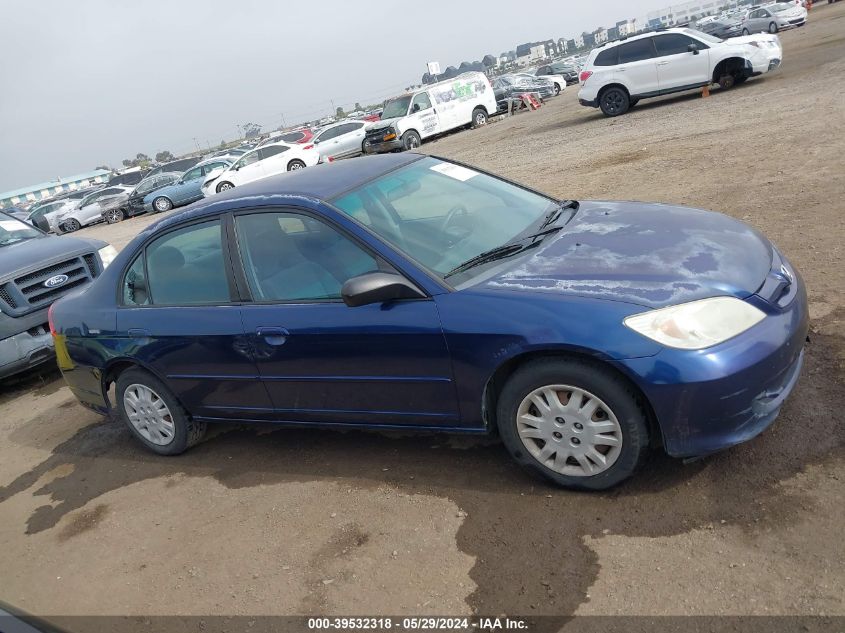 2004 Honda Civic Lx VIN: 2HGES15564H590184 Lot: 39532318