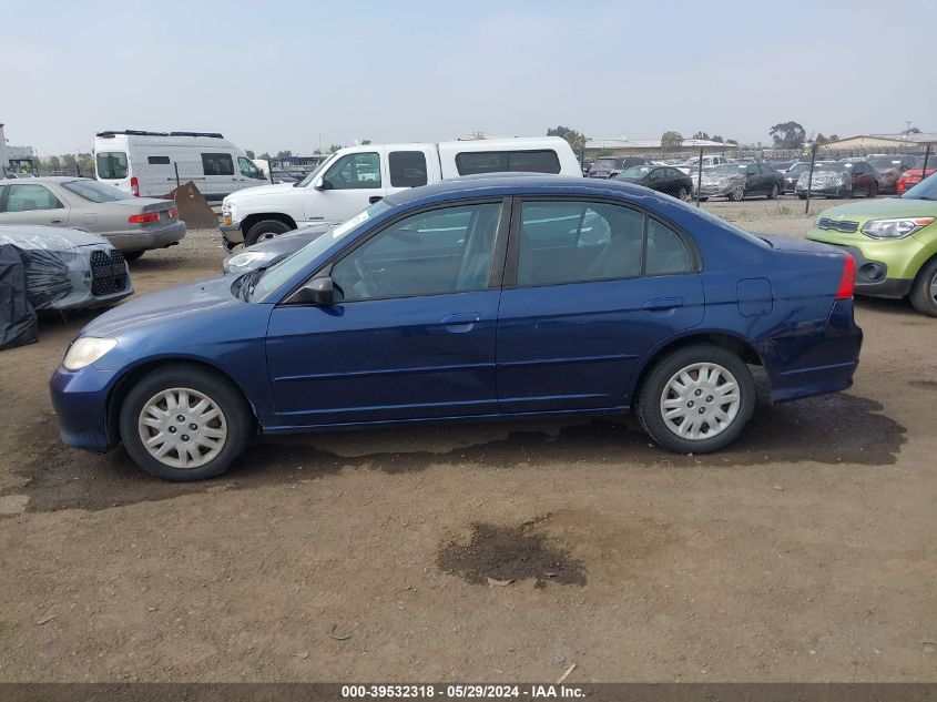 2004 Honda Civic Lx VIN: 2HGES15564H590184 Lot: 39532318