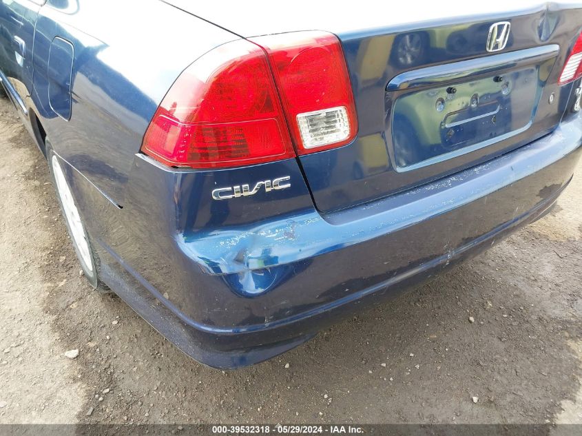 2004 Honda Civic Lx VIN: 2HGES15564H590184 Lot: 39532318