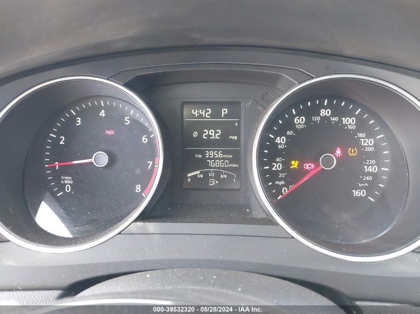 2017 Volkswagen Jetta 1.4T S VIN: 3VW2B7AJXHM220903 Lot: 39532320