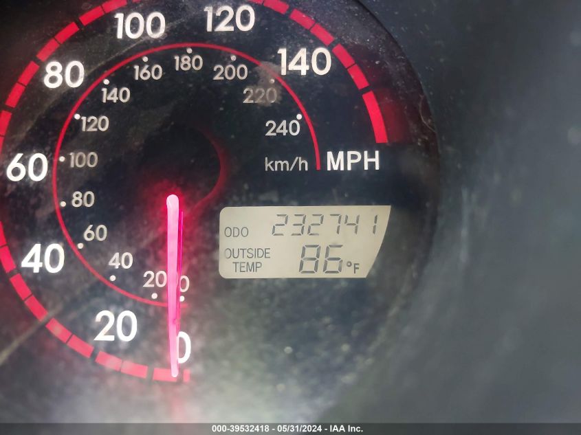 2004 Toyota Matrix Xrs VIN: 2T1KY32E44C186844 Lot: 39532418