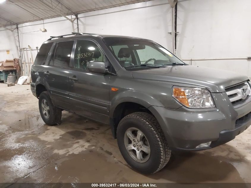 2007 Honda Pilot Ex-L VIN: 5FNYF18567B019039 Lot: 39532417