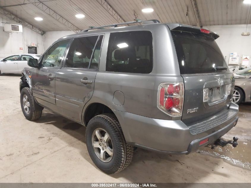 2007 Honda Pilot Ex-L VIN: 5FNYF18567B019039 Lot: 39532417