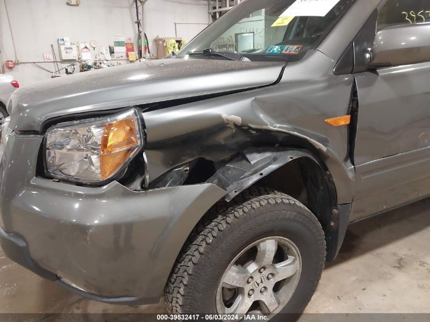 2007 Honda Pilot Ex-L VIN: 5FNYF18567B019039 Lot: 39532417