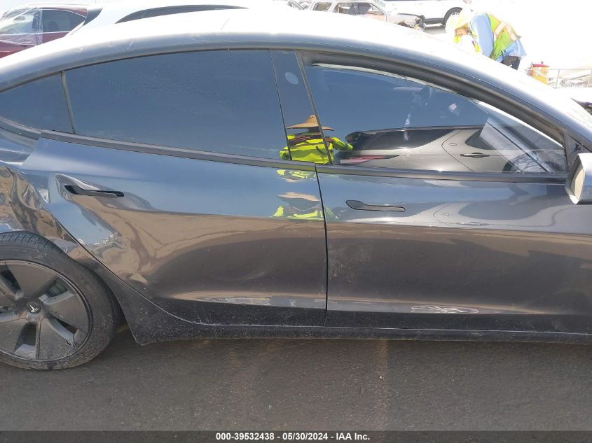 2022 Tesla Model 3 Long Range Dual Motor All-Wheel Drive VIN: 5YJ3E1EB3NF249058 Lot: 39532438