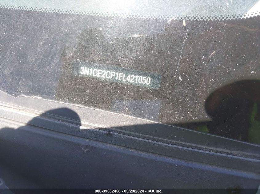 2015 Nissan Versa Note S (Sr)/S Plus/Sl/Sr/Sv VIN: 3N1CE2CP1FL421050 Lot: 39532458