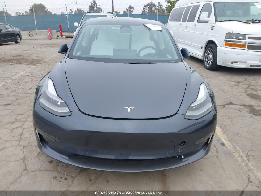 2022 Tesla Model 3 Rear-Wheel Drive VIN: 5YJ3E1EA2NF344752 Lot: 39532473