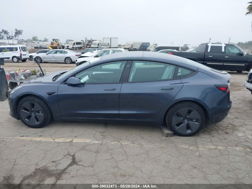 2022 Tesla Model 3 Rear-Wheel Drive VIN: 5YJ3E1EA2NF344752 Lot: 39532473