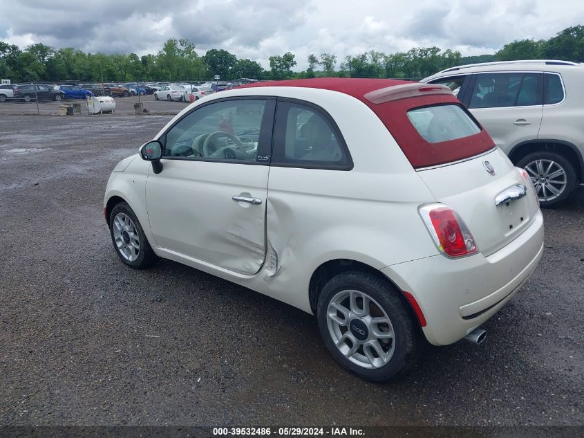 2012 Fiat 500C Pop VIN: 3C3CFFDR9CT383357 Lot: 39532486