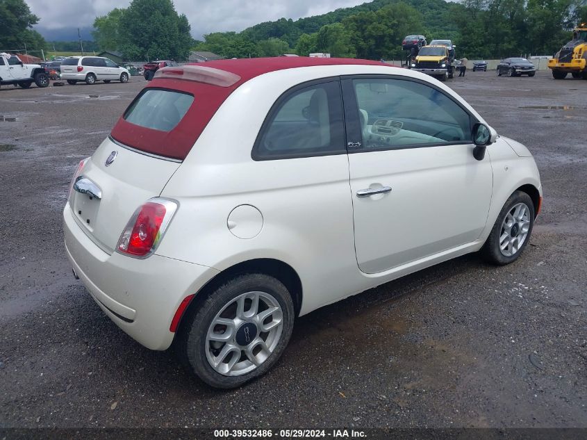 2012 Fiat 500C Pop VIN: 3C3CFFDR9CT383357 Lot: 39532486