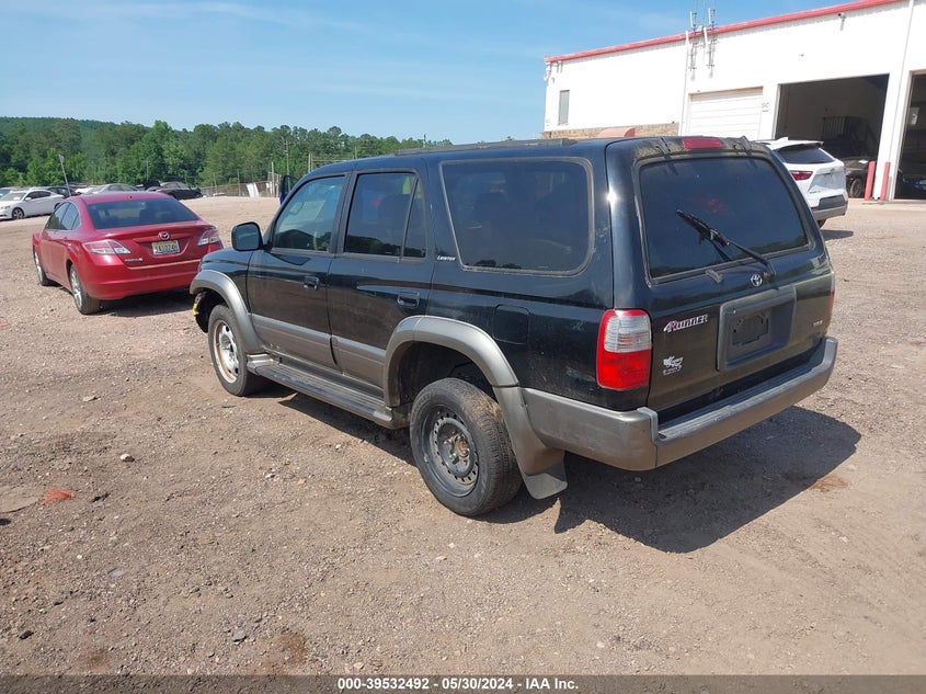 2000 Toyota 4Runner Limited V6 VIN: JT3GN87R4Y0167707 Lot: 39532492
