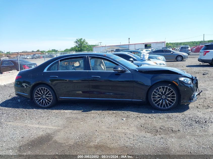 2021 Mercedes-Benz S 580 4Matic VIN: W1K6G7GB8MA035462 Lot: 39532502