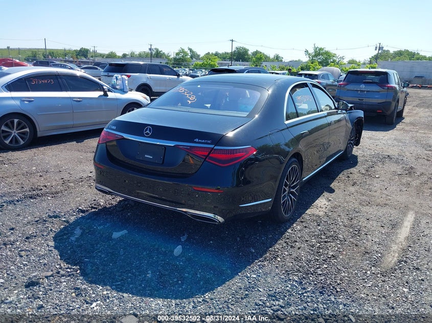 2021 MERCEDES-BENZ S 580 4MATIC VIN: W1K6G7GB8MA035462