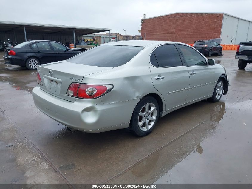 2004 Lexus Es 330 VIN: JTHBA30G145025548 Lot: 39532534