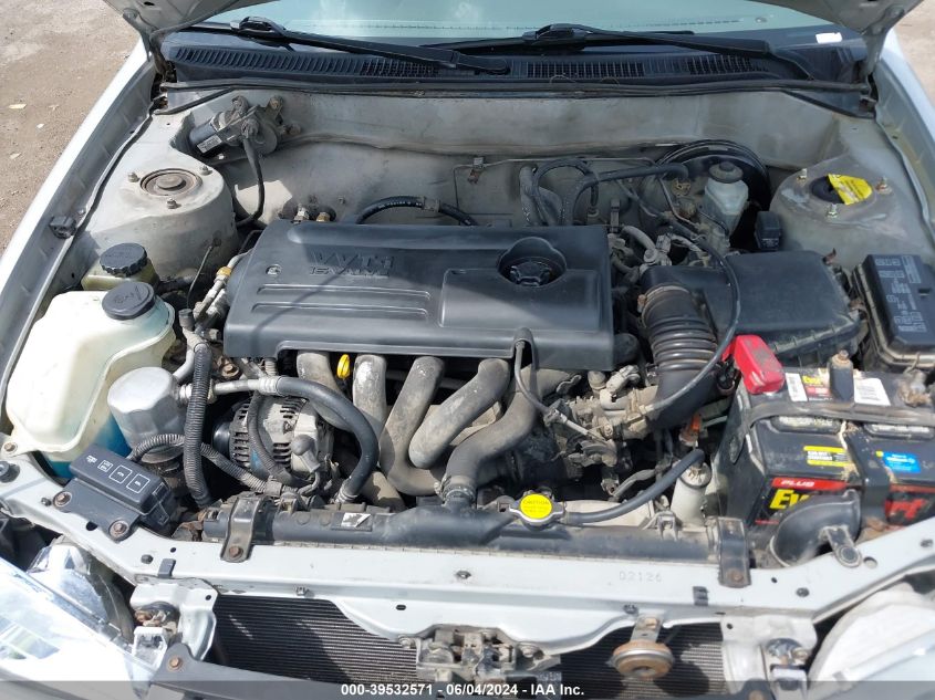 2002 Chevrolet Prizm VIN: 1Y1SK52802Z400122 Lot: 39532571