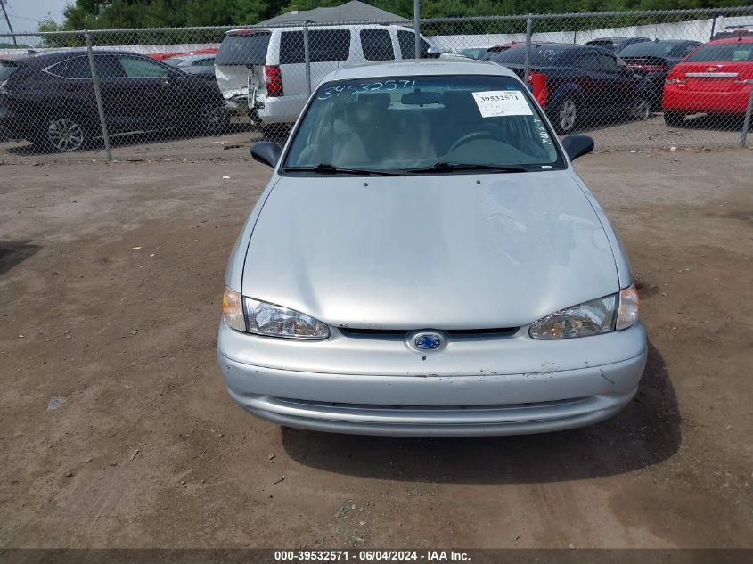 2002 Chevrolet Prizm VIN: 1Y1SK52802Z400122 Lot: 39532571