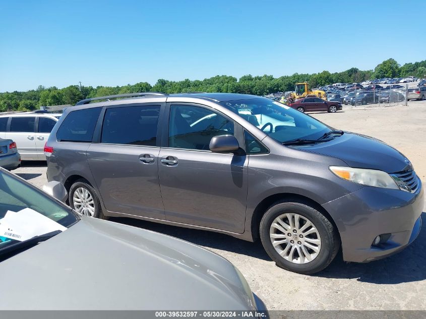 2014 Toyota Sienna Xle V6 8 Passenger VIN: 5TDYK3DC9ES502223 Lot: 39532597