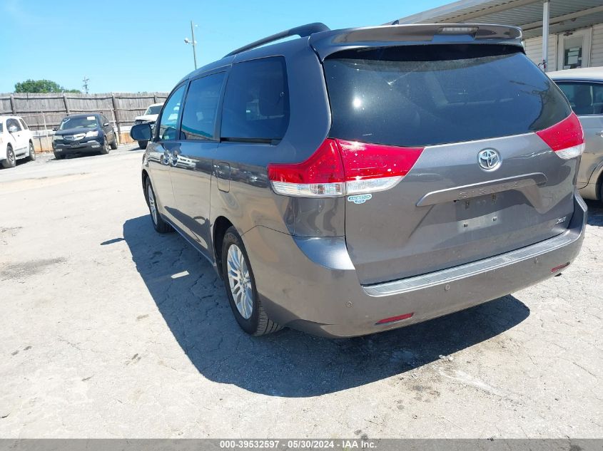 2014 Toyota Sienna Xle V6 8 Passenger VIN: 5TDYK3DC9ES502223 Lot: 39532597