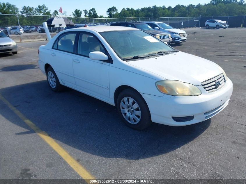 2003 Toyota Corolla Le VIN: JTDBR32E430019356 Lot: 39532612