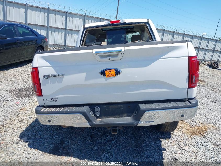 2015 Ford F-150 Lariat VIN: 1FTEW1EG6FFA27886 Lot: 39532626