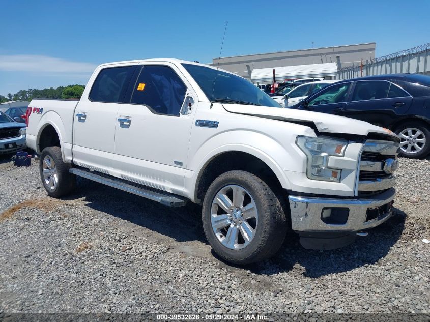 2015 Ford F-150 Lariat VIN: 1FTEW1EG6FFA27886 Lot: 39532626