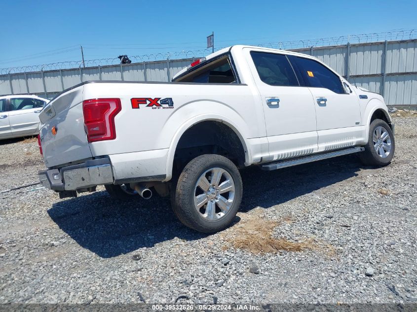 2015 Ford F-150 Lariat VIN: 1FTEW1EG6FFA27886 Lot: 39532626