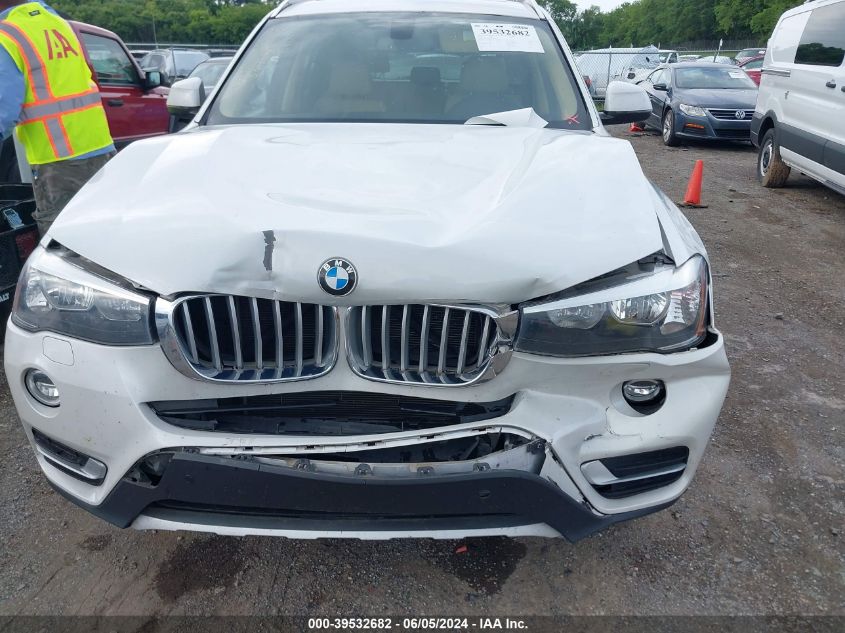 2017 BMW X3 Sdrive28I VIN: 5UXWZ7C39H0V93589 Lot: 39532682