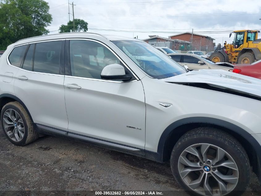 2017 BMW X3 Sdrive28I VIN: 5UXWZ7C39H0V93589 Lot: 39532682
