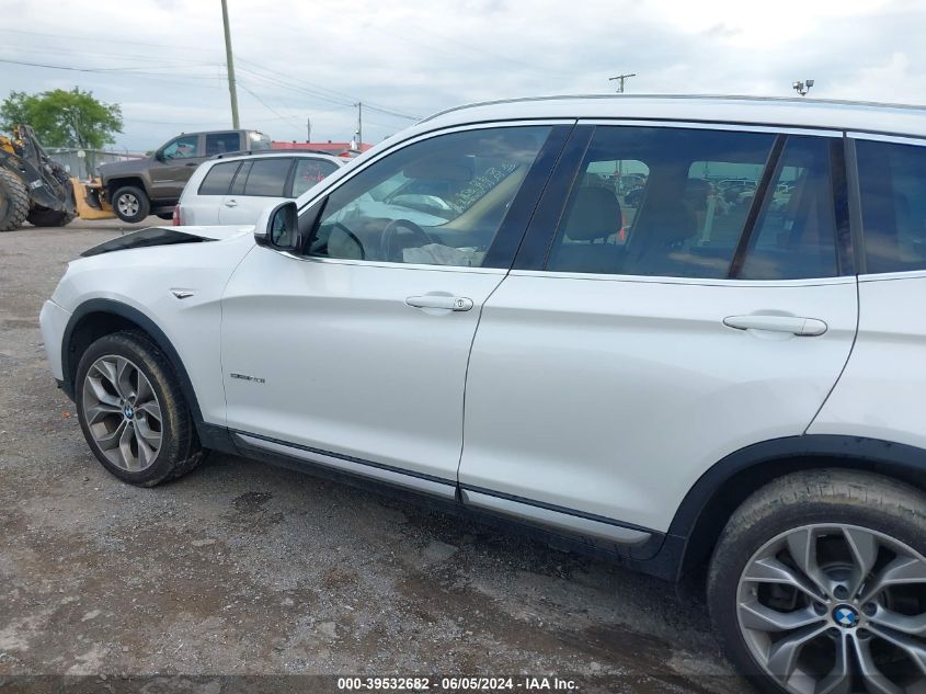 2017 BMW X3 Sdrive28I VIN: 5UXWZ7C39H0V93589 Lot: 39532682