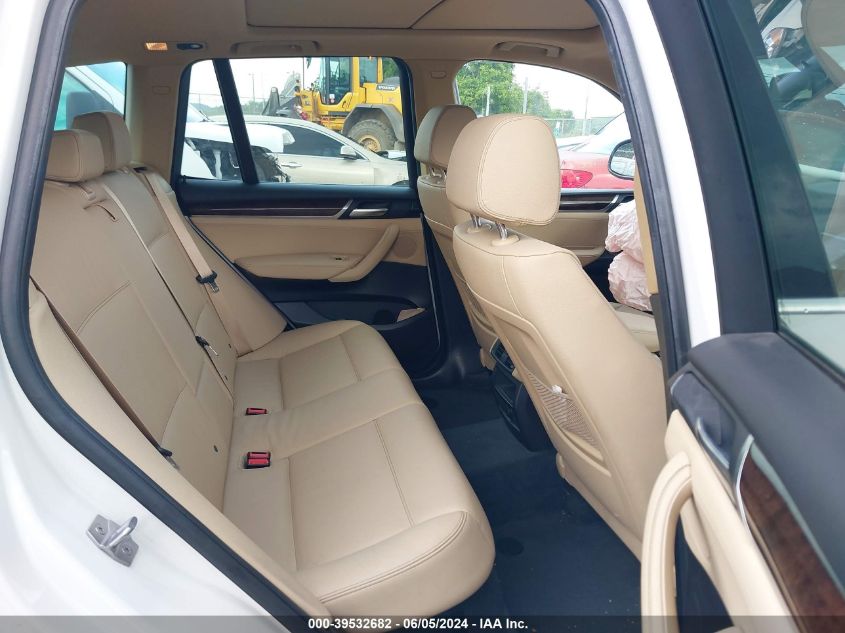 2017 BMW X3 Sdrive28I VIN: 5UXWZ7C39H0V93589 Lot: 39532682