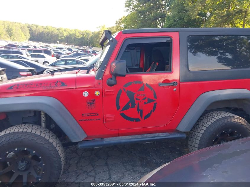 2016 Jeep Wrangler Sport VIN: 1C4AJWAG0GL287350 Lot: 43096342