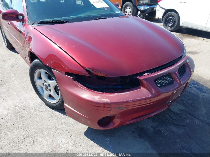 2001 Pontiac Grand Prix Se VIN: 1G2WK52J91F252761 Lot: 39532722