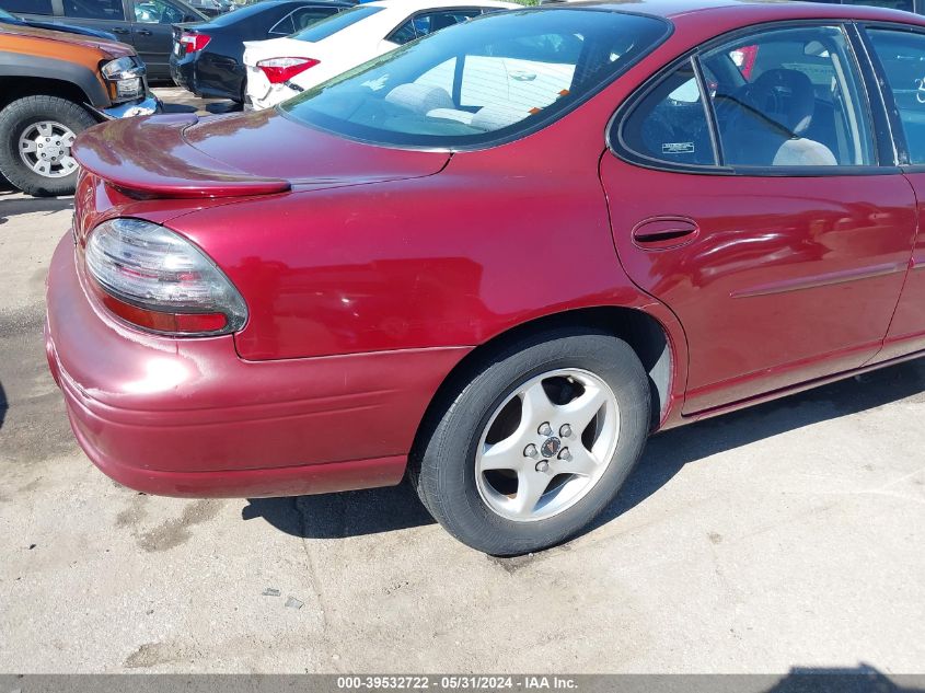 2001 Pontiac Grand Prix Se VIN: 1G2WK52J91F252761 Lot: 39532722