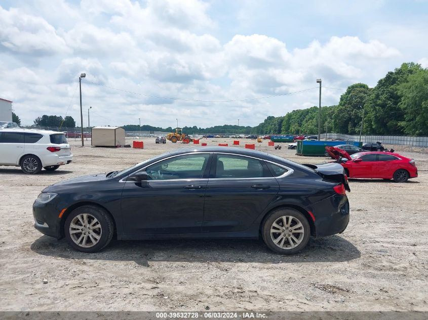 2015 Chrysler 200 Limited VIN: 1C3CCCABXFN747966 Lot: 39532728