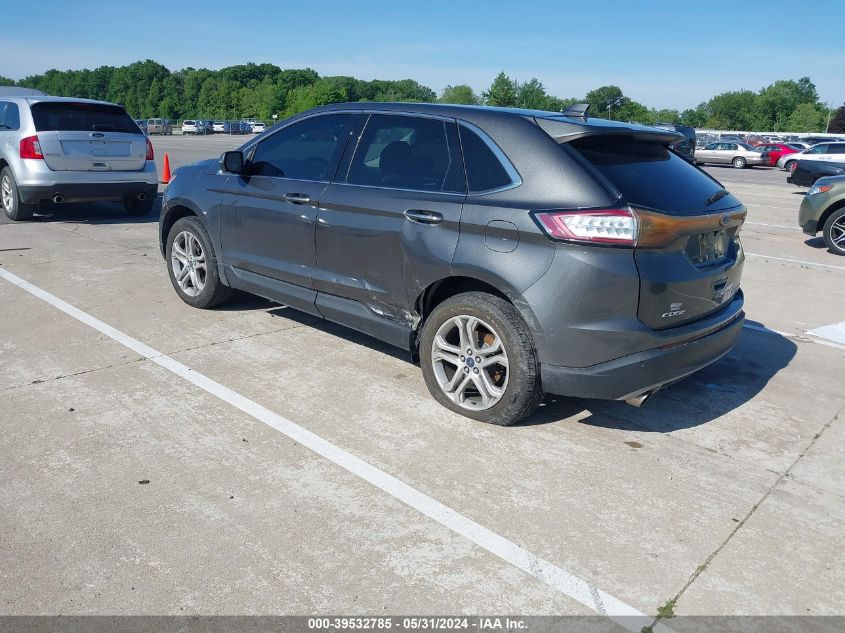 2018 Ford Edge Titanium VIN: 2FMPK3K90JBB43127 Lot: 39532785