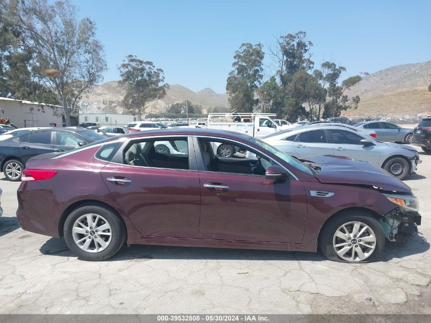 2018 Kia Optima Lx VIN: 5XXGT4L31JG200243 Lot: 39532808