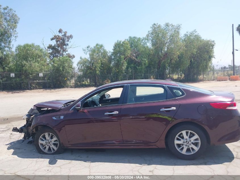 2018 Kia Optima Lx VIN: 5XXGT4L31JG200243 Lot: 39532808