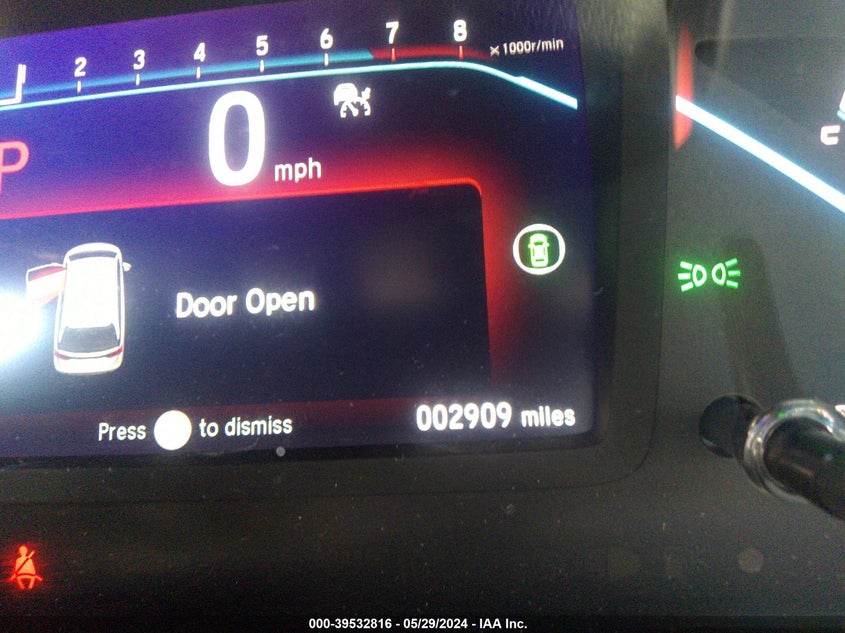 2024 Honda Odyssey Ex-L VIN: 5FNRL6H64RB022494 Lot: 39532816