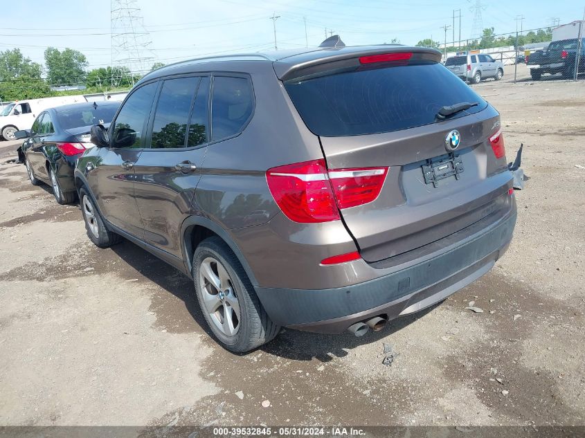 2011 BMW X3 xDrive28I VIN: 5UXWX5C5XBL715491 Lot: 39532845