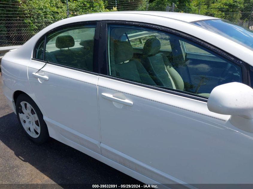 2009 Honda Civic Lx VIN: 1HGFA16539L020742 Lot: 39532891