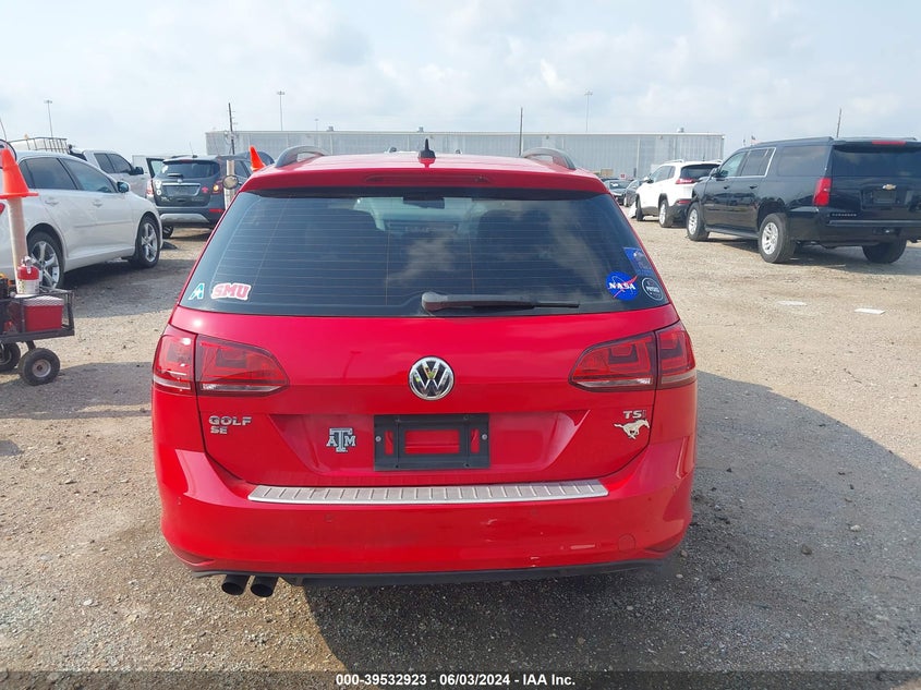 2016 VOLKSWAGEN GOLF SPORTWAGEN TSI SE 4-DOOR - 3VWC17AU6GM502374