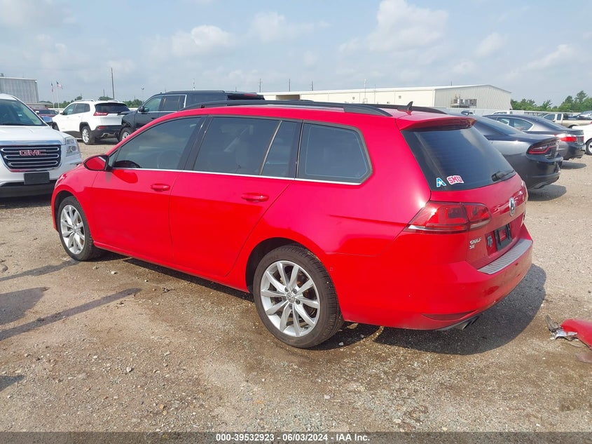 2016 VOLKSWAGEN GOLF SPORTWAGEN TSI SE 4-DOOR - 3VWC17AU6GM502374