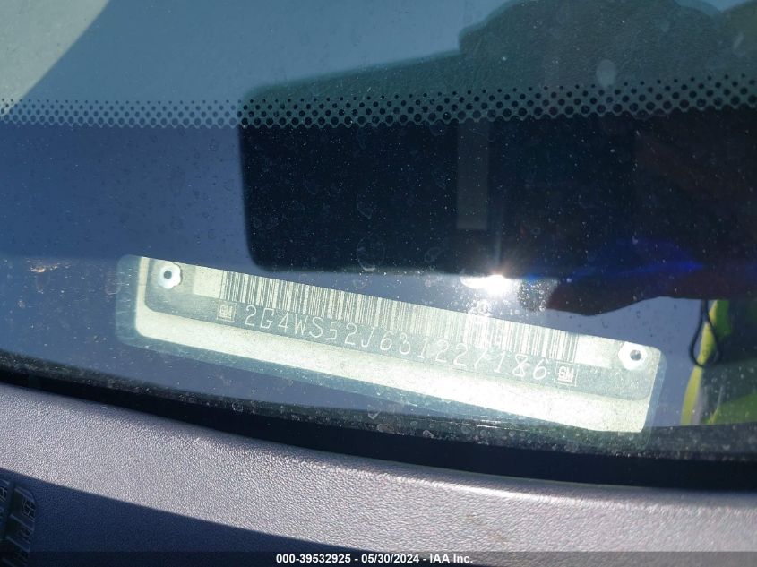 2003 Buick Century Custom VIN: 2G4WS52J631227186 Lot: 39532925