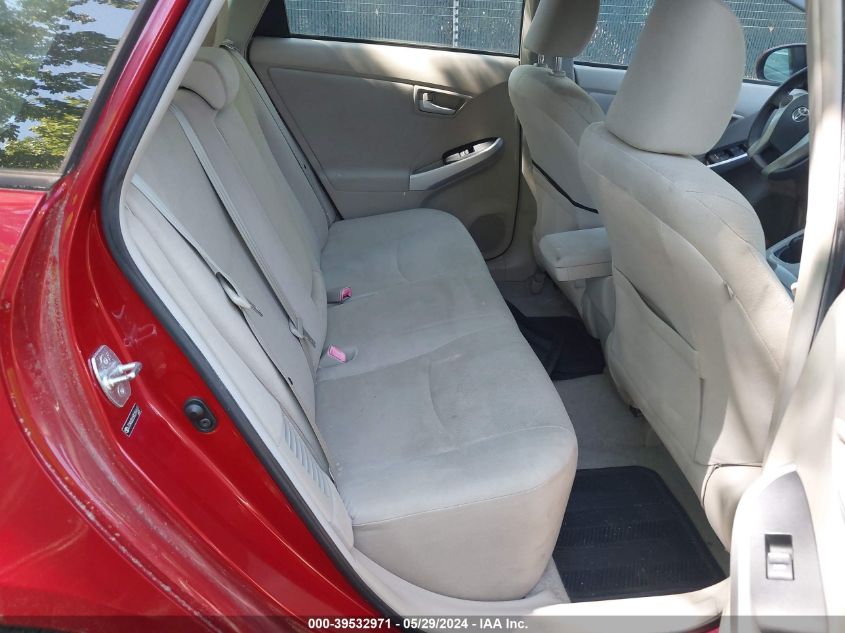 2011 Toyota Prius Two VIN: JTDKN3DU5B0259627 Lot: 39532971